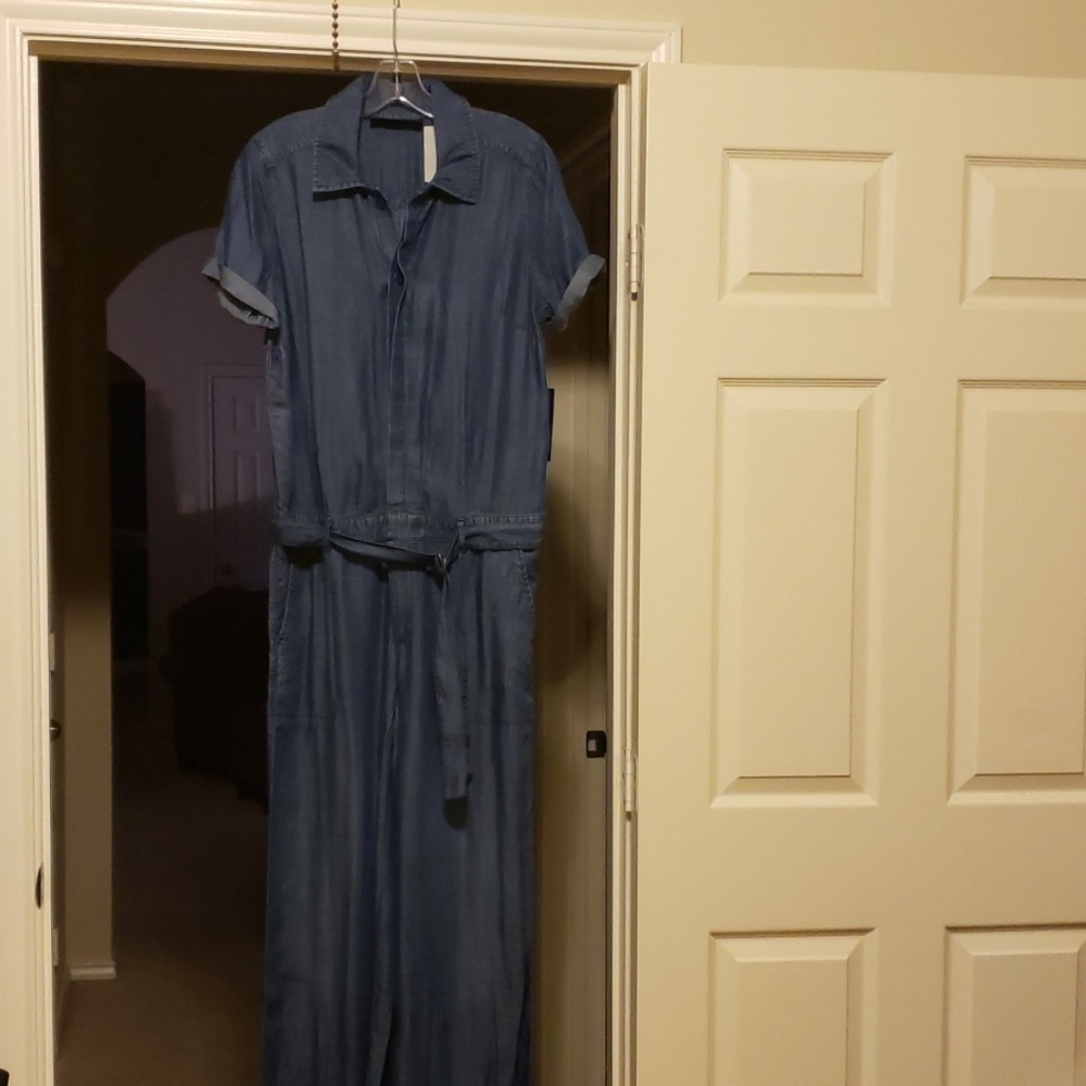 Blue jean romper
